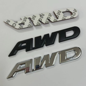 3D Metal AWD <b>Car</b> Emblem Sticker Self-Adhesive Chrome ABS <b>Decorative</b> Logo for Tailgate Personalized <b>Car</b> Styling Accessory - Product Image 2