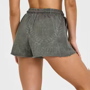 Élégant rétro Cutoff lavage à l'acide femmes Shorts confort quotidien Shorts pour femmes 2025 - Product Image 3