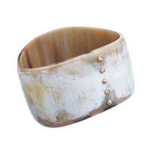 Manchettes, bracelets et bracelets en corne de buffle naturelle, fabriqués à partir de véritable corne de buffle, disponibles dans un assortiment de - Product Image 5