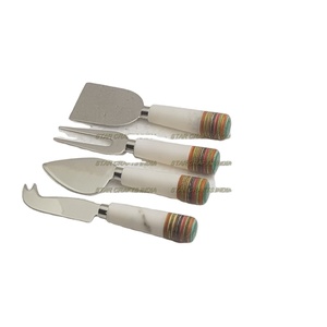 Wholesales Creative Design Stainless Steel Butter <b>Knife</b> Cutlery Set with Custom Resin Handle Exquisite Box Butter Spreader - Product Image 1