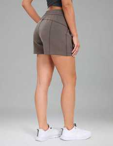 Pantalones cortos de Modal atléticos ultrasuaves de cintura alta para mujer, pantalones de salón informales de verano con bolsillos - Product Image 2