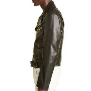 Top Design 100% High Quality Leather <b>Jacket</b> <b>for</b> <b>Men</b> Full Sleeve with <b>Fur</b> Lining Customizable Reasonable Price <b>for</b> Winter - Product Image 3