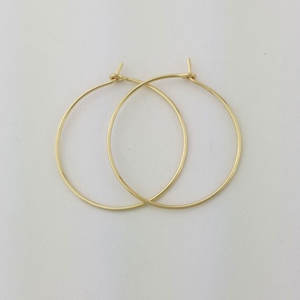 Aretes de Aro de Plata Esterlina 925 al por Mayor, Chapado en Oro Vintage Natural de 20 mm, Certificados por IGI, Modernos - Product Image 5