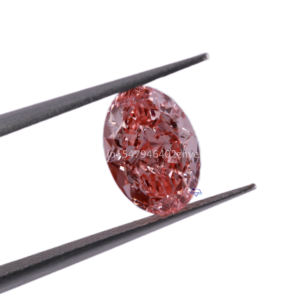 เพชรทรงรีตัดเพชรสีชมพูแบบโซลิแทร์สำหรับปลูกในแล็บแบบ1.80ราคาขายส่งพร้อมใบรับรอง VVS ชัดเจน IGI เครื่องประดับทรงหลวมแบบแฟนซี - Product Image 1