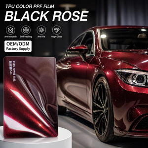 <span class=keywords><strong>Film</strong></span> de protection de peinture (PPF) TPU noir rose métallisé de qualité supérieure, auto-réparant, haute brillance, 7,5 mil, pour covering de voiture de luxe, direct usine - Product Image 2