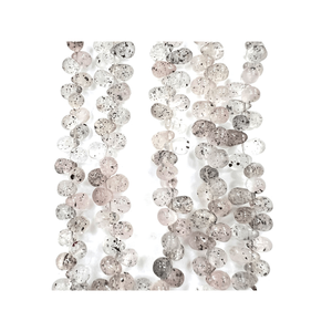 Haute qualité 7 pouces Super sept perles de quartz lisse Briolette larmes gouttes env. Perles de pierres précieuses de guérison de qualité supérieure de 5 à 7mm - Product Image 6