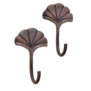 Crochet mural décoratif en forme de feuille découpé au laser, noir, style ferme, quincaillerie murale décorative, crochet mural en métal robuste pour entrée et salle de bain - Product Image 2