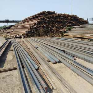 High Quality Used R50 R65 DIN <b>Rail</b> <b>Steel</b> Scrap 80/20 Ratio Q195 Iron 99.99% Quality for Melting HMS1 &2 Scrap Wholesale - Product Image 1