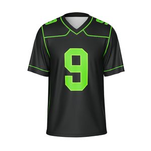 Forest Green American Football Jersey Black White Sleeve Stripes Custom Team Uniform Sublimated Breathable Sports Wear - Product Image 3