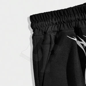 Ajuste cómodo Hombres Impreso Baggy Jogger Tela suave Cintura con cordón y diseño elegante Perfecto para ropa casual - Product Image 4
