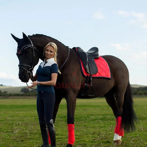 Envolturas de polo para caballos Vendaje de pierna acolchado duradero de alta calidad para entrenamiento Montar y recuperación de lesiones Soporte Envolturas de polo para caballos - Product Image 3