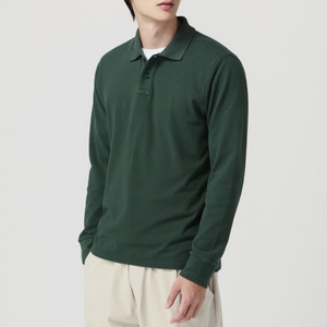 Camisas Polo Bordadas Casuales para Hombre, de Algodón, Tejido de Punto, Antiarrugas, Manga Larga, Precio Competitivo, Directo de Fábrica - Product Image 4