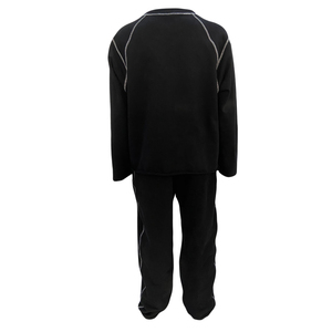 Conjunto de Sudadera con Capucha y Pantalones Deportivos para Hombre, Estilo Informal, con Dobladillo sin Rematar, Costuras en Contraste, Algodón Liso - Product Image 2