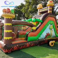 Château gonflable en PVC de haute qualité avec toboggan gonflable, dragon, dinosaure, parcours d'obstacles gonflable pour enfants, design personnalisé