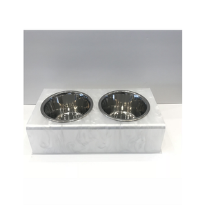 Stainless Steel Round Shape <b>Food</b> Bowl With Marble Stand Finest Quality Water And <b>Food</b> Bowls At Lowest Price - Product Image 3