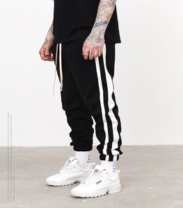 2025 nouveau à la mode en gros personnalisé de haute qualité joggers hommes femmes unisexe hommes survêtement pantalon côté rayure - Product Image 2