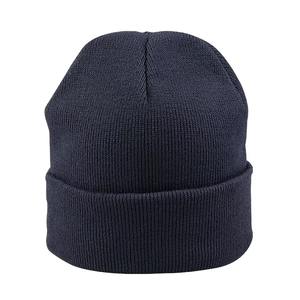หมวกถักนิตติ้งสำหรับผู้ชายและผู้หญิงใช้ได้ทั้งผู้ชายและผู้หญิงหมวกฮิปฮอปแบบยืดหยุ่นสีพื้นสำหรับฤดูหนาวหมวกแก๊ปปักโลโก้ - Product Image 2