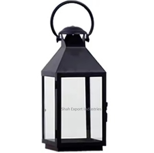 โคมไฟโลหะเทียนสีดำสำหรับตกแต่งบ้านเดือนรอมฎอนโคมไฟตั้งโต๊ะแบบแขวน - Product Image 5