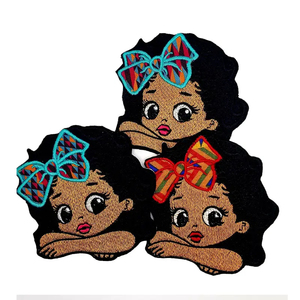 Écussons de broderie de logo personnalisé pour enfants jeans 3D thermocollant animal transfert de chaleur style cousu toile en PVC pour usage promotionnel - Product Image 4