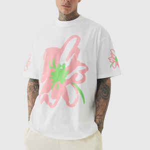 Vente en gros T-shirt surdimensionné 100% coton pour hommes grande taille du fabricant imprimé à vendre - Product Image 1