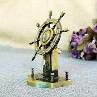 Ancre de roue en métal de conception moderne faite à la main pièces maîtresses de repère décoratives pour les célébrations d'anniversaire de table de centre de bureau à domicile gratuites