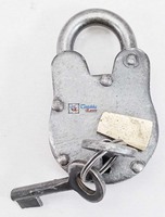 Cadenas en fer antique Vintage rustique Vintage Pirate trésor anglais coffre coffre serrure de porte travail antique serrure en fer et serrure à clé