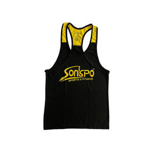 Vente en gros de débardeur personnalisé pour hommes, couleur unie, vêtements de sport tricotés, style décontracté - Product Image 1