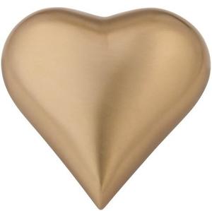 Urna de cremación de recuerdo en forma de corazón única para cenizas humanas hecha a mano en latón y urna de entierro de recuerdo grabada a mano en casa - Product Image 2