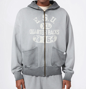 Sudadera con Capucha Personalizada OEM, de Forro Polar, con Spandex/Poliéster, Ecológica, Impermeable, con Cremallera, Bordado, Corte Regular, para Invierno - Product Image 1