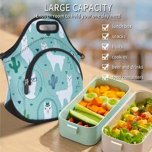 Sac isotherme en néoprène pour le déjeuner, design simple, pliable, à motifs, pour pique-niques en plein air, vente en gros - Product Image 6