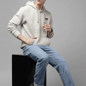 Sweat-shirt à capuche surdimensionné en molleton lourd pour homme, personnalisé, avec franges, style streetwear, vente en gros - Product Image 6