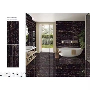 Golden Portoro Design Porcelain Wall Tiles 60x120cm Marble Look Ceramic Floor Tile 600x1200mm Vistaar Porcelanato - Product Image 2