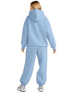 Service OEM, survêtement d'hiver pour femmes, un ensemble, logo personnalisé, polaire respirant, manches longues, taille personnalisée, haute qualité, vente en gros - Product Image 4