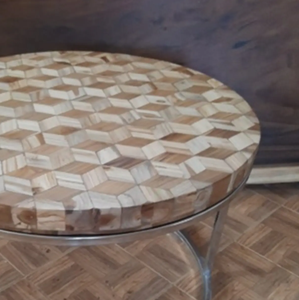 Meilleure qualité 3D SS Table en bois Design indonésien classique moderne pour hôtels en plein air salon chambre hôpital/salle à manger utilisation - Product Image 2