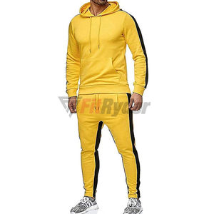 Ensemble pull-over de jogging unisexe pour hommes, pantalon de survêtement à capuche, logo personnalisé, pantalon cargo 2 pièces de créateur - Product Image 2