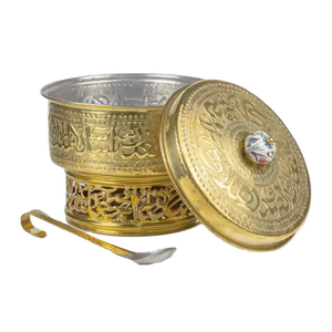 Dernière collection de casseroles en métal Design personnalisé Casserole faite à la main Forme ronde Nouveauté Vente en gros Chauffe-plats en métal - Product Image 6