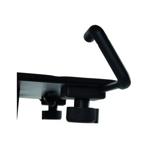 QUIK LOK - LPH/004, Tripod <b>Laptop</b> Holder, Steel Construction, Four Stoppers, Adjustable, 360 Swivel, Pull-out Mouse <b>Tray</b>, Black - Product Image 2