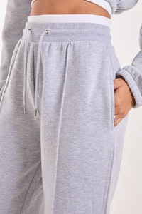 Pantalones Deportivos de Mujer con Cintura en Contraste para Otoño, de Secado Rápido, Ajustados, Elásticos, de Material Suave, Antiarrugas - Product Image 3