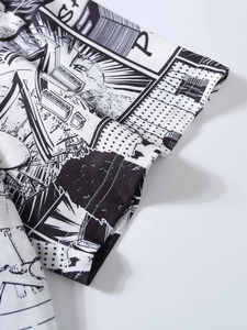 Vente en gros T-shirt 100% coton imprimé d'un poids lourd personnalisé de haute qualité T-shirt oversize à épaules tombantes T-shirt Boxy Fit - Product Image 4