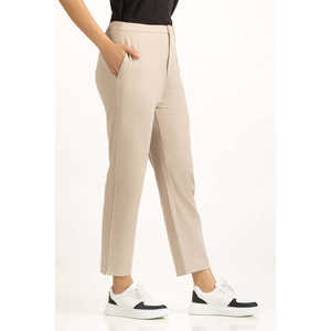 Pantalon à coupe ajustée WM-TRC-WS25-007 B avec décoration boutonnée - Product Image 2