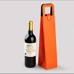 Portabotellas de vino de cuero vegano de imitación de calidad superior, bolsa de vino, cubierta de contenedor caliente/frío/bolsa de estuche, bolsa de transporte para botellas - Product Image 1