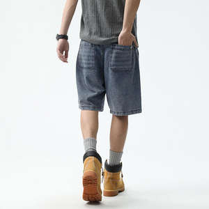 Nuevos pantalones vaqueros cortos de secado rápido transpirables de cintura alta para hombre de verano - Product Image 3