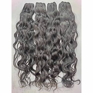 Trama de pelo Remy Virgen sin procesar de la mejor calidad 100%, paquete de pelo de templo indio crudo, proveedor mayorista de Color Natural, la mejor calidad - Product Image 3