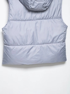 2025 mujeres Parka chaleco chaqueta con capucha sin mangas Puffer abrigo Casual cálido chaleco moda prendas de vestir exteriores señoras chaqueta con bolsillos - Product Image 2