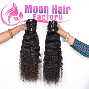 Cabello Humano Indio para Exportación, Simple Trama, Crudo, Sin Procesar, Cutícula Alineada, Natural, Rizado, Color Natural Negro, en Venta - Product Image 4