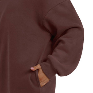 Sudadera Extra Grande para Mujer, Sudadera con Estampado Gráfico Vintage, Top Informal y Acogedor para Calle, Ropa de Invierno Informal de Forro Polar para Mujer - Product Image 4