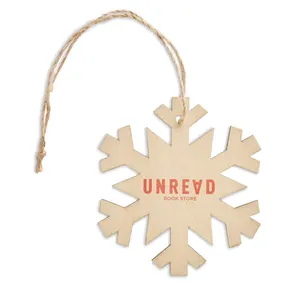 Decorazioni Natalizie Personalizzate in Legno a Forma di Fiocco di Neve NEUY - Product Image 3