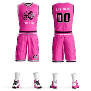 Vente en gros de maillots de basket-ball personnalisés vierges avec impression numérique, costume d'uniforme de maillot de basket-ball bon marché - Product Image 1