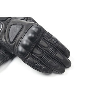 Vente directe d'usine Logo personnalisé Gants de course Nouveau design Gants de moto en cuir à bas prix Gants d'équitation de moto de couleur noire - Product Image 5