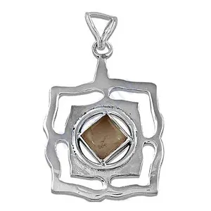 Colgante de Plata de Ley 925 con Piedras Preciosas para Mujer, Perla Tallada en Oro Rosa y Esmeralda Hecha a Mano para Uso Diario y Regalos - Product Image 2